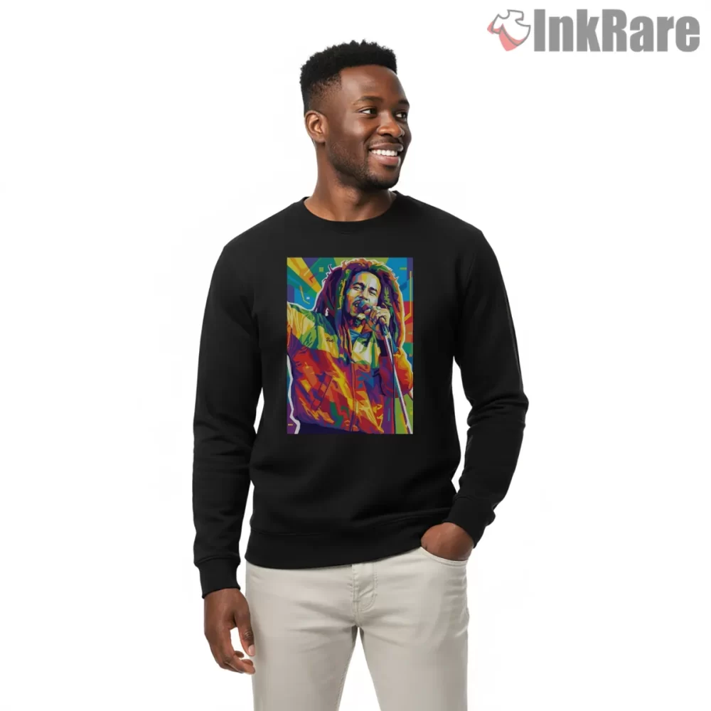 Bob Marley Vibrant Reggae Pop Art Shirt on graphic shirt for men graphic tee