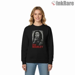 Bob Marley Vintage Smoking Portrait Shirt on graphic shirt for women graphic tee