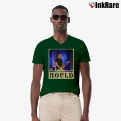 Men’s Bob Mould V-Neck Tee in forest green | Sharp, Breathable, Everyday Staple