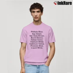 Men’s Bob Ross Happy Trees Funny Art Classic T-Shirt in light pink | Soft, Breathable Everyday Wear
