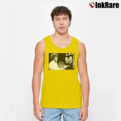 Men’s Bob Ross Painted The Wutang Logo Tank Top in yellow | Breathable, Active-Friendly Design
