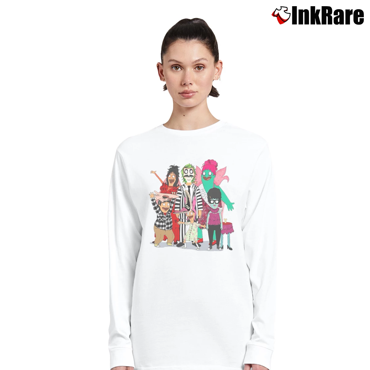 Bob’s Burgers Beetlejuice Women’s Long-Sleeve Top in white – Effortless Layer Women’s Bob's Burgers Beetlejuice Long-Sleeve Top in white | Sleek, Versatile, All-Season