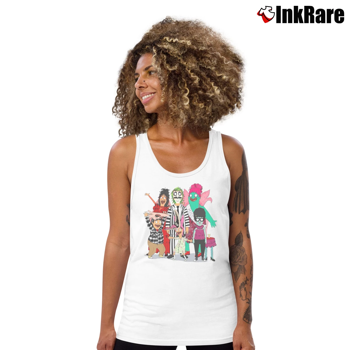 Bob’s Burgers Beetlejuice Women’s Essential Tank in white – Summer Ready Women’s Bob's Burgers Beetlejuice Tank Top in white | Lightweight, Movement-Friendly