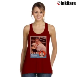 Women’s Bob Uecker Milwaukee Braves Trading Card Tank Top in maroon | Lightweight, Movement-Friendly
