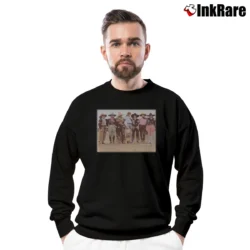 Men’s Bob Wade's Cowgirl Lineup Western Crewneck Sweatshirt in black | Cozy Fabric, Clean Style