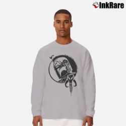 Men’s Boba Fett Bounty Hunter Mandalorian Star Wars Long-Sleeve Shirt in sport grey | Sleek, Lightweight, Year-Round Wear