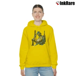Women’s Boba Fett Golden State Warriors Star Wars Cozy Hoodie in yellow | Warm, Structured, Stylish