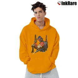 Men’s Boba Fett Star Wars New England Patriots Pullover Hoodie in orange | Cozy, Durable, Modern Fit