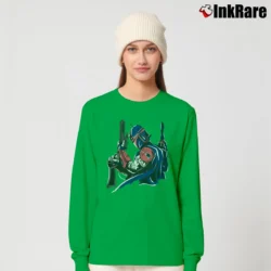 Women’s Boba Fett Star Wars New England Patriots Long-Sleeve Top in irish green | Sleek, Versatile, All-Season