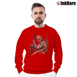 Men’s Boba Fett Star Wars New Orleans Saints Football Crewneck Sweatshirt in red | Cozy Fabric, Clean Style