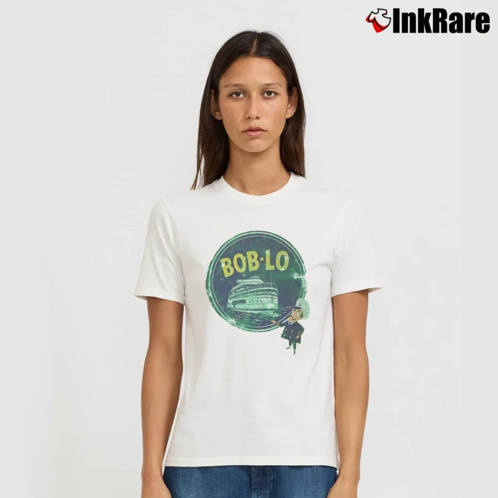 Women’s Boblo Island Signature T-Shirt in white | Soft, Flattering Fit