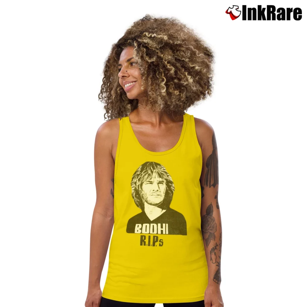 Women’s Bodhi R.i.p Tribute Graphic Tank Top in yellow | Lightweight, Movement-Friendly