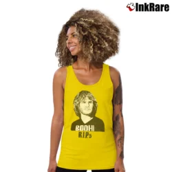 Women’s Bodhi R.i.p Tribute Graphic Tank Top in yellow | Lightweight, Movement-Friendly