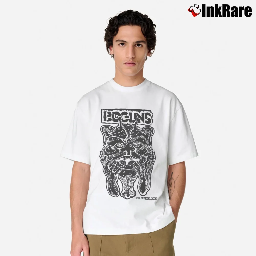 Men’s Boglins Dwork Monster Fun Box Graphic Classic T-Shirt in white | Soft, Breathable Everyday Wear
