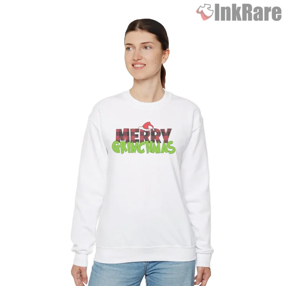 Bold Merry Grinchmas Lettering Shirt on graphic shirt for women graphic tee