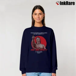 Women’s Bolo Yeung You Are Next Relaxed Sweatshirt in navy | Soft, Laid-Back Vibe