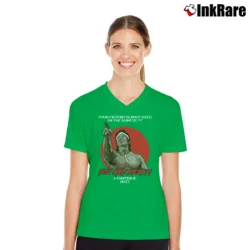 Women’s Bolo Yeung You Are Next V-Neck Tee in irish green | Chic Neckline, Soft Texture