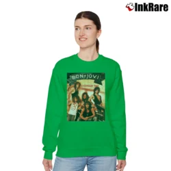 Women’s Bon Jovi In Concert 1989 Relaxed Sweatshirt in irish green | Soft, Laid-Back Vibe