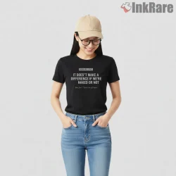 Bon Jovi Misheard Lyrics Humor Typography Fan Shirt on black short sleeve shirt for women graphic tee