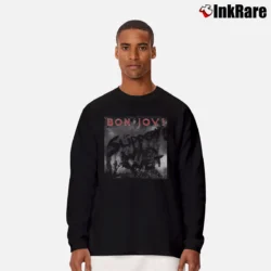 Men’s Bon Jovi Slippery When Wet Long-Sleeve Shirt in black | Sleek, Lightweight, Year-Round Wear