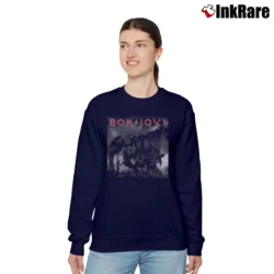 Women’s Bon Jovi Slippery When Wet Relaxed Sweatshirt in navy | Soft, Laid-Back Vibe
