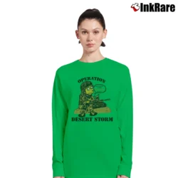 Women’s Bootleg Bart Simpsons Desert Storm Long-Sleeve Top in irish green | Sleek, Versatile, All-Season