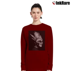 Women’s Boris Brejcha Long-Sleeve Top in maroon | Sleek, Versatile, All-Season