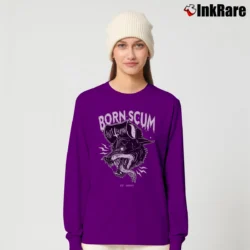 Women’s Born Scum Clothing Co Graphic Long-Sleeve Top in purple | Sleek, Versatile, All-Season