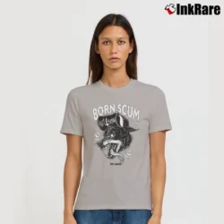 Women’s Born Scum Clothing Co. Statement Signature T-Shirt in sport grey | Soft, Flattering Fit