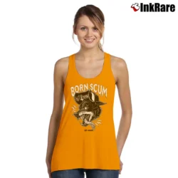 Women’s Born Scum Clothing Co. Statement Tank Top in orange | Lightweight, Movement-Friendly