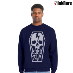 Men’s Born Scum Clothing Co Crewneck Sweatshirt in navy | Cozy Fabric, Clean Style