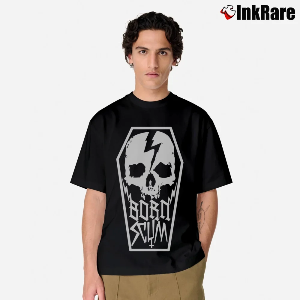 Men’s Born Scum Clothing Co Classic T-Shirt in black | Soft, Breathable Everyday Wear