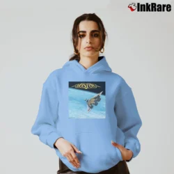 Women’s Boston Band Third Stage Album Cozy Hoodie in light blue | Warm, Structured, Stylish