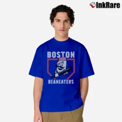 Men’s Boston Beaneaters Retro Mascot Baseball Logo Classic T-Shirt in royal blue | Soft, Breathable Everyday Wear