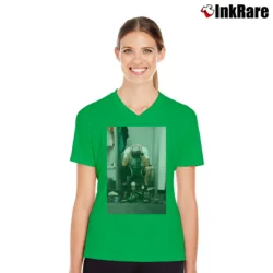 Women’s Boston celtics jayson tatum kobe trophy for nba fans V-Neck Tee in irish green | Chic Neckline, Soft Texture