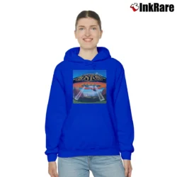 Women’s Boston Dont Look Back Album Cozy Hoodie in royal blue | Warm, Structured, Stylish