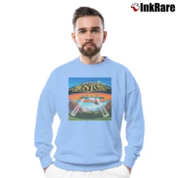Men’s Boston Dont Look Back Album Crewneck Sweatshirt in light blue | Cozy Fabric, Clean Style