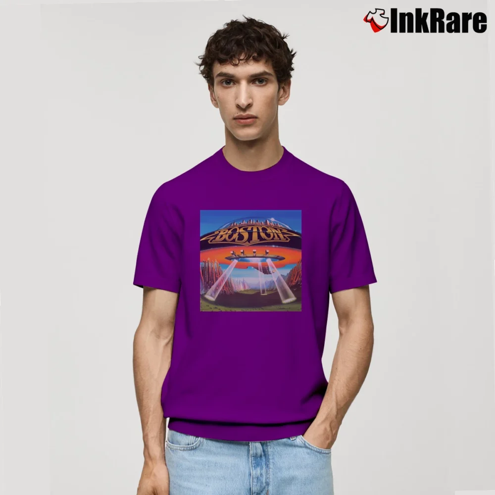 Men’s Boston Dont Look Back Album Classic T-Shirt in purple | Soft, Breathable Everyday Wear