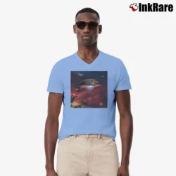 Men’s Boston Life Love Hope V-Neck Tee in light blue | Sharp, Breathable, Everyday Staple