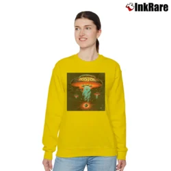 Women’s Boston Peace Of Mind Album Relaxed Sweatshirt in yellow | Soft, Laid-Back Vibe