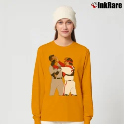 Women’s Boston Red Sox Jason Varitek Alex Rodriguez Brawl Long-Sleeve Top in orange | Sleek, Versatile, All-Season