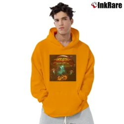 Men’s Boston Rock Album Pullover Hoodie in orange | Cozy, Durable, Modern Fit