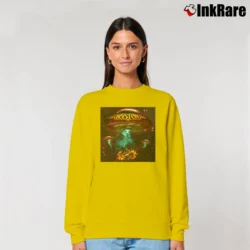 Women’s Boston Rock Album Relaxed Sweatshirt in yellow | Soft, Laid-Back Vibe