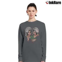 Women’s Boulet Brothers Emetic Art Graphic Long-Sleeve Top in charcoal | Sleek, Versatile, All-Season