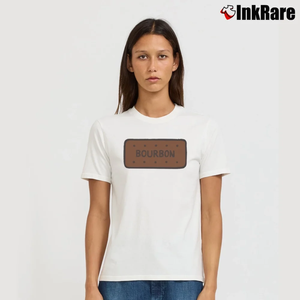 Women’s Bourbon Biscuit T-Shirt in white | Soft, Flattering Fit