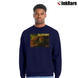 Men’s Boyz N The Hood Illustration Crewneck Sweatshirt in navy | Cozy Fabric, Clean Style