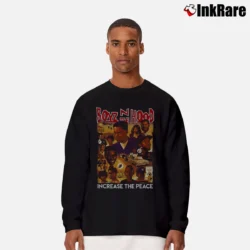 Men’s Boyz N The Hood Increase The Peace Long-Sleeve Shirt in black | Sleek, Lightweight, Year-Round Wear