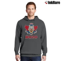 Men’s Bozo The Clown 1999 Promo Graphic Pullover Hoodie in charcoal | Cozy, Durable, Modern Fit