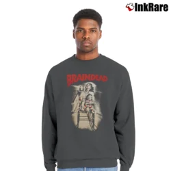 Men’s Braindead Statement Typography Crewneck Sweatshirt in charcoal | Cozy Fabric, Clean Style