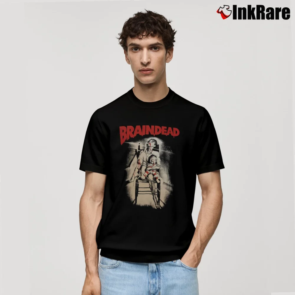 Men’s Braindead Statement Typography Classic T-Shirt in black | Soft, Breathable Everyday Wear